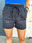 Black Cotton Shorts