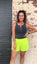 Neon Yellow Active Shorts