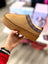 Tan Platform Slip On Shoes