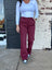 Burgundy JB Denim