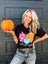 Blk Hello Pumpkin VNeck Tee